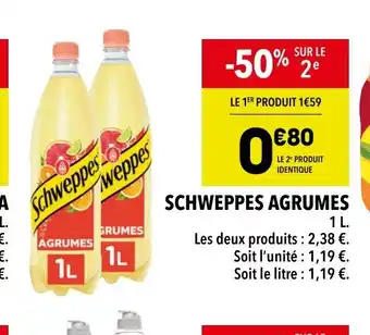 Supeco SCHWEPPES AGRUMES offre