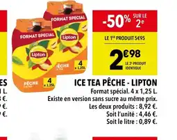 Supeco ICE TEA PÊCHE - LIPTON offre