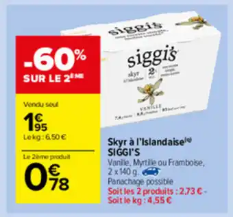 Carrefour Market Skyr à l'Islandaise offre