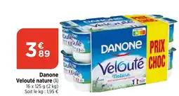 Bi1 Danone Velouté nature offre