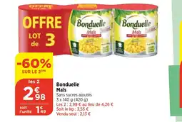 Bi1 Bonduelle Maïs offre