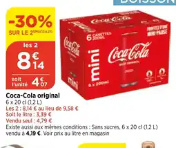 Bi1 Coca-Cola original offre