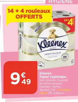 Bi1 Kleenex Papier hygiénique offre