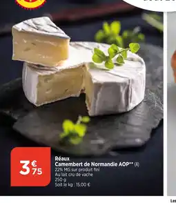 Bi1 Réaux Camembert de Normandie AOP offre
