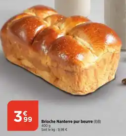 Bi1 Brioche Nanterre pur beurre (8)(B) 400 g offre