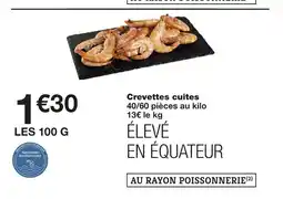 Monoprix Crevettes cuites offre