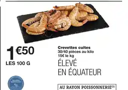 Monoprix Crevettes cuites offre