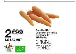 Monoprix Carotte Bio offre