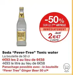 Monoprix Fever-Tree Soda Tonic water offre