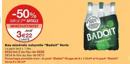 Monoprix Badoit Eau minérale naturelle Verte offre