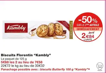 Monoprix Kambly Biscuits Florentin offre