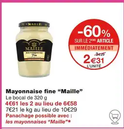 Monoprix Maille Mayonnaise fine offre