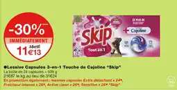Monoprix Skip Lessive Capsules 3-en-1 Touche de Cajoline offre