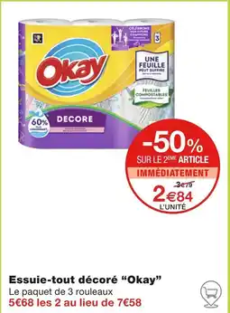 Monoprix Okay Essuie-tout décoré offre