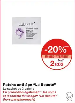 Monoprix La Beauté Patchs anti âge offre