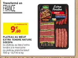 Intermarché PLATEAU AU BŒUF EXTRA TENDRE NATURE SOCOPA offre