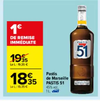 Carrefour Market Pastis de Marseille offre