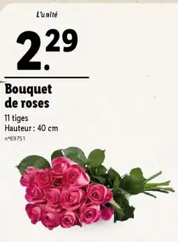 Lidl Bouquet de roses offre