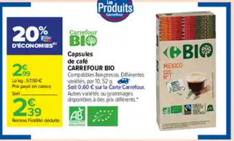 Capsules de café