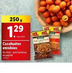 Lidl Cacahuètes enrobées offre