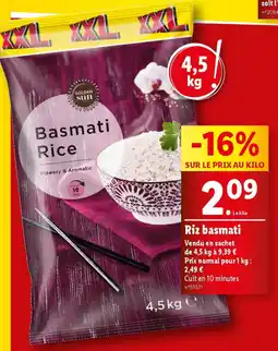 Lidl Riz basmati offre