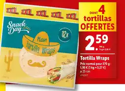 Lidl Tortilla Wraps offre