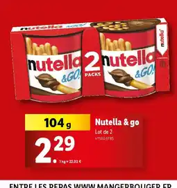 Lidl Nutella & go offre