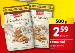 Lidl Sondey Cantuccini offre
