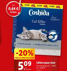 Lidl Litière pour chat offre