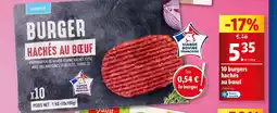 Lidl 10 burgers hachés offre