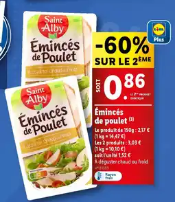 Émincés de poulet