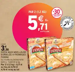 Intermarché PIZZA MAXI MOELLEUSE SURGELEE 4 FROMAGES FIORINI offre