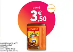Intermarché POUDRE CHOCOLATEE GRAND AROME POULAIN offre