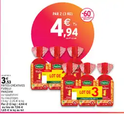 Intermarché PÂTES CRÉATIVES FUSILLI PANZANI offre