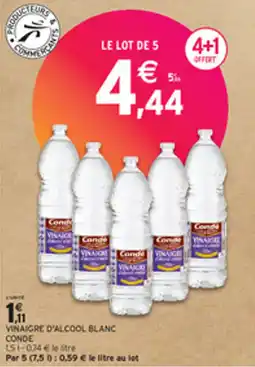 Intermarché VINAIGRE D'ALCOOL BLANC CONDE offre