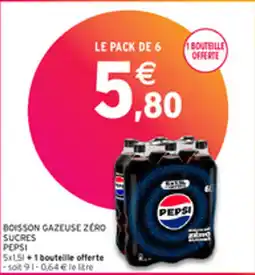 Intermarché BOISSON GAZEUSE ZÉRO SUCRES PEPSI offre