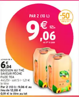 Intermarché BOISSON AU THE SAVEUR PECHE FUZE TEA offre