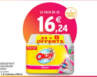 Intermarché ESSUIE-TOUT X24 DECOR OKAY offre