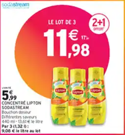 Intermarché CONCENTRÉ LIPTON SODASTREAM offre