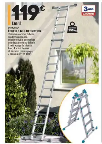 ALDI échelle Multifonction Workzone® offre
