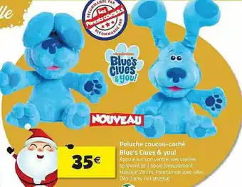 La Grande Récré Peluche Coucou-caché Blue's Clues & You! offre