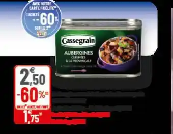 G20 Aubergines Cassegrain offre