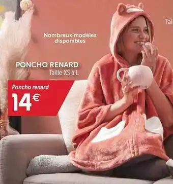 Gifi Poncho Renard offre