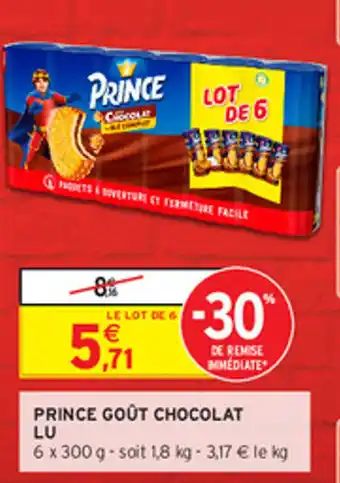 Intermarché PRINCE GOÛT CHOCOLAT LU offre