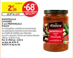 Intermarché RATATOUILLE CUISINÉE À LA PROVENÇALE D'AUCY offre