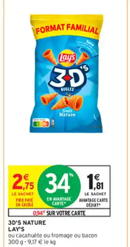 Intermarché 3D'S NATURE LAY'S offre