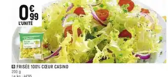 Casino Shop Frisée 100% Cœur Casino offre