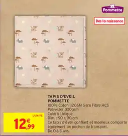 Intermarché TAPIS D'EVEIL POMMETTE offre
