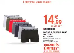 Intermarché LOT DE 7 BOXERS SANS COUTURE offre