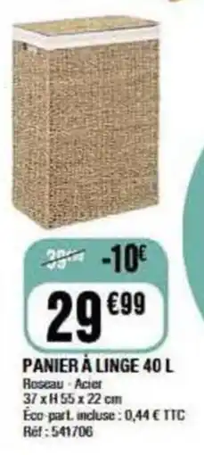 La Foir'Fouille PANIER À LINGE 40 L offre